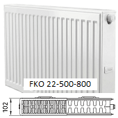 Панельный радиатор KERMI Комфорт Профиль-К FKO 22-500-800 с боковым подключением