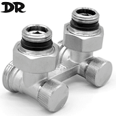 Угловой узел нижнего подключения DR 0170.М4N0M050 3/4"Ех1/2 цвета никель