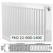 Панельный радиатор KERMI Комфорт Профиль-К FKO 22-500-1400 с боковым подключением