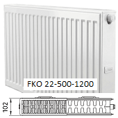Панельный радиатор KERMI Комфорт Профиль-К FKO 22-500-1200 с боковым подключением