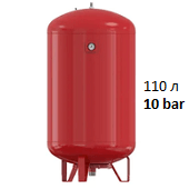 Расширительный бак Flamco Flexcon RM 110 3/10 бар объемом 110 литров с манометром