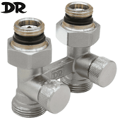 Прямой узел нижнего подключения DR 0171.М4N0M050 3/4"Ех1/2 цвета никель