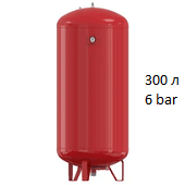 Расширительный бак Flamco Flexcon RM 300 1,5/6 бар объемом 300 литров с манометром