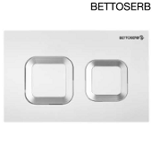 Панель смыва Bettoserb SMART 40006488 белый матовый + хром глянец
