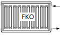 KERMI FKO стальные панельные радиаторы с боковым подключением KERMI FKO стальные панельные радиаторы с боковым подключением