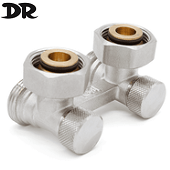 Угловой узел нижнего подключения DR 0170.M5N0M050 3/4"Ех3/4"Е цвета никель