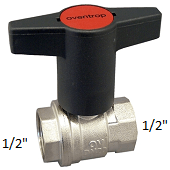 Шаровый кран Oventrop Optibal 1077104 DN15 1/2 (ВР-ВР)   