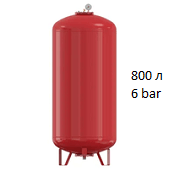Расширительный бак Flamco Flexcon RM 800 1,5/6 бар объемом 800 литров с манометром