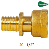 Муфта аксиальная с накидной гайкой ARROWHEAD 20-1/2" AF-313-2016