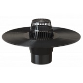 Кровельная воронка Fachmann V 110x140 с листвоуловителем, без обжимного фланца, высота патрубка 145 мм, вертикальный выпуск DN110