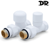Термостатический прямой набор DR 0283.15BL0WBR 1/2"х1/2" белый