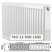 Панельный радиатор KERMI Комфорт Профиль-К FKO 22-500-1500 с боковым подключением