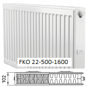Панельный радиатор KERMI Комфорт Профиль-К FKO 22-500-1600 с боковым подключением