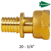 Муфта аксиальная с накидной гайкой ARROWHEAD 20-3/4"  AF-313-2020