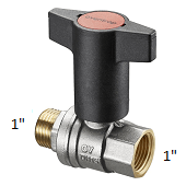 Шаровый кран Oventrop Optibal 1077308 DN25 1 (ВР-НР)  
