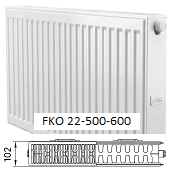 Панельный радиатор KERMI Комфорт Профиль-К FKO 22-500-600 с боковым подключением