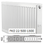 Панельный радиатор KERMI Комфорт Профиль-К FKO 22-500-1300 с боковым подключением
