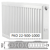 Панельный радиатор KERMI Комфорт Профиль-К FKO 22-500-1000 с боковым подключением