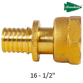 Муфта аксиальная с накидной гайкой ARROWHEAD 16-1/2" AF-313-1616