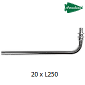 Трубка аксиальная приборная Г-образная ARROWHEAD 20xL250 AF-390-20250