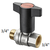 Шаровый кран Oventrop Optibal 1077306 DN20 3/4 (ВР-НР)  