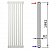 Вертикальный радиатор Zehnder Charleston 2200/8 секций боковое подключение 1/2 белый цвет RAL 9016