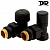 Термостатический угловой набор DR 0281.15WH0WBR 1/2"х1/2" черный