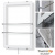 Инфракрасный стеклянный полотенцесушитель ThermoUp Dry Side F с рамкой белого цвета