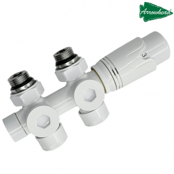 Универсальный узел нижнего подключения Arrowhead White BL-501-15 белого цвета