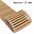 Деревянная рулонная решетка ROLLS WOOD 21 высотой 21 мм