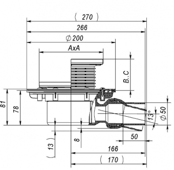Трап Fachmann T 520.0 SDsP чертеж