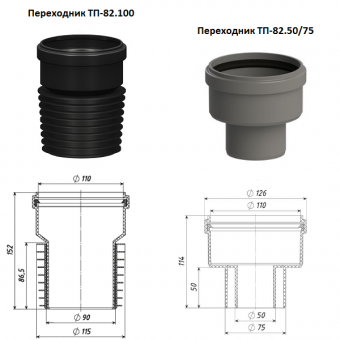 Дополнительные переходники к ТП-98.100