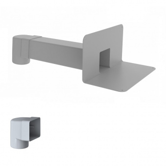 Парапетная воронка Fachmann VC-PVC 100x100x450 Эконом (арт. 01.182) с угловым отводом
