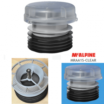 Вентиляционный канализационный клапан аэратор McAlpine MRAA1S-CLEAR