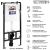 Инсталляция для унитаза BETTOSERB Sava Slim Superior 40006450 Инсталляция для унитаза BETTOSERB Sava Slim Superior 40006450
