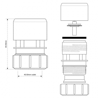 Размеры и чертеж клапана McAlpine MRAA5