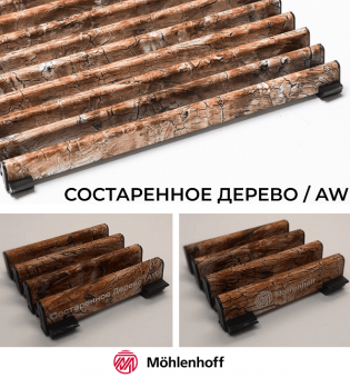 Рулонная решетка Mohlenhoff Decor Prestige DR 15 AW состаренное дерево