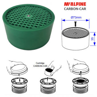 Сменный угольный фильтр-картридж McAlpine CARBON-CAR