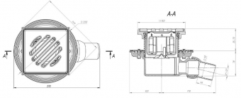 Трап Fachmann T 520.1 PDsG  чертеж
