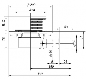 Трап Fachmann T 510.1 SDsP чертеж