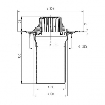 Чертеж воронки Fachmann VM 160x450