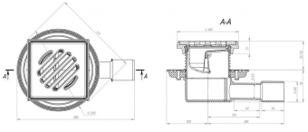 Трап Fachmann T 510.0 PNsG чертеж