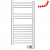 Электрический полотенцесушитель Zehnder Aura PBEZ-080-040 белого цвета RAL 9016