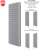Биметаллический вертикальный дизайн радиатор Royal Thermo Eclipse Tower 500 18 серого цвета Silver Satin Биметаллический вертикальный дизайн радиатор Royal Thermo Eclipse Tower 500 18 серого цвета Silver Satin