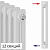 Дизайн радиатор Royal Thermo Insignia C2180-12 белого цвета цвет RAL 9016 с боковым подключением