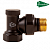 Запорный радиаторный угловой клапан Arrowhead Element Black 215122B Ду15 черного цвета