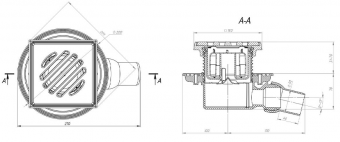 Трап Fachmann T 520.0 PDsG чертеж