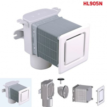 Воздушный клапан HL905N для скрытого монтажа с DN 50/75. С дополнительным переходником на DN110