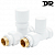 Прямой термостатический набор DR 0282.15BL0WBR 1/2"х1/2" белый