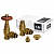 Комплект угловых вентилей SR Rubinetterie Old Style 1/2" цвет Бронза K367-1500Z000
